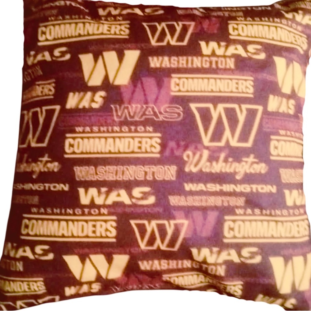 Brand New Custom Washington Commanders Decorative Sports Fan Pillow